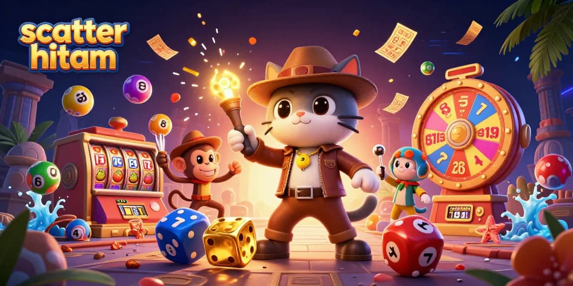 Play scatter hitam with vibrant casino games and dynamic prizes in a captivating 3D scene.